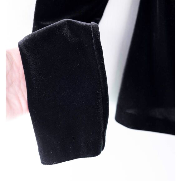 Bailey 44 Revolve Black Coven Lace Up Velvet Slim Fit Stretch Top Size S - Picture 7 of 8